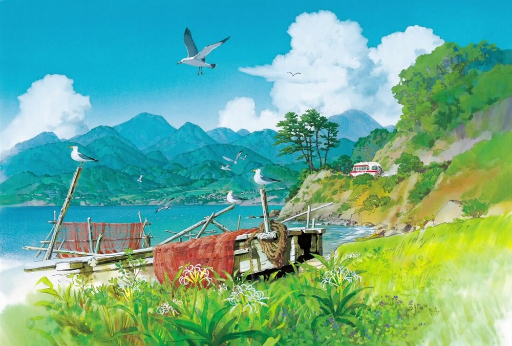 宫崎骏动画里的夏日,很美.
